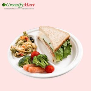 Disposable White and Brown Plates Disposabl