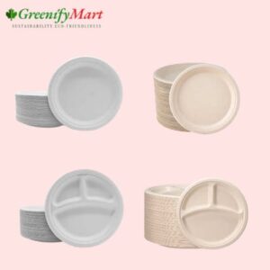Disposable Sugar Cane plates