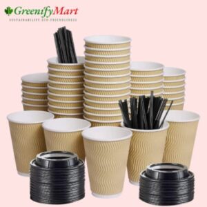 Coffee Cups with Lids and Sleeves