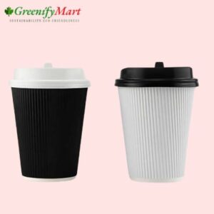 black Double Wall Coffee Paper Cup